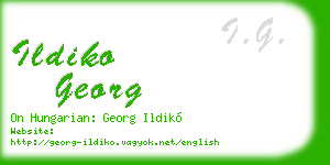 ildiko georg business card